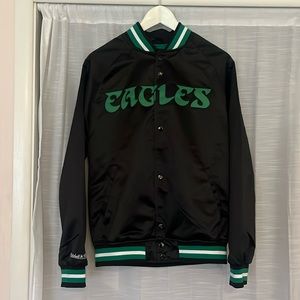 Philadelphia Eagles Throwback Mitchell & Ness Jacket